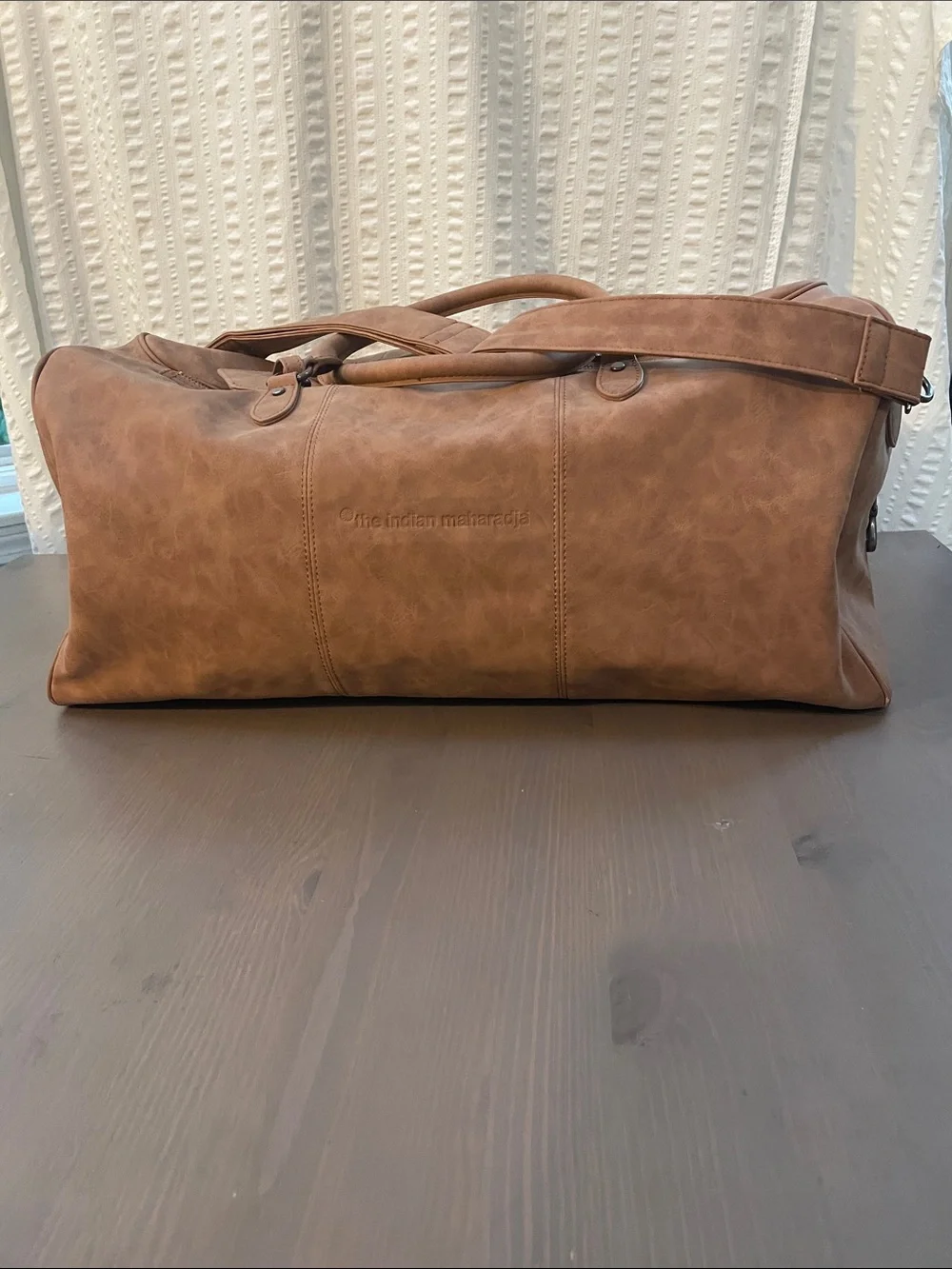 Indian Maharadja Retro Weekender Bag Golden Oldie Duffle Travel Gym Carry On